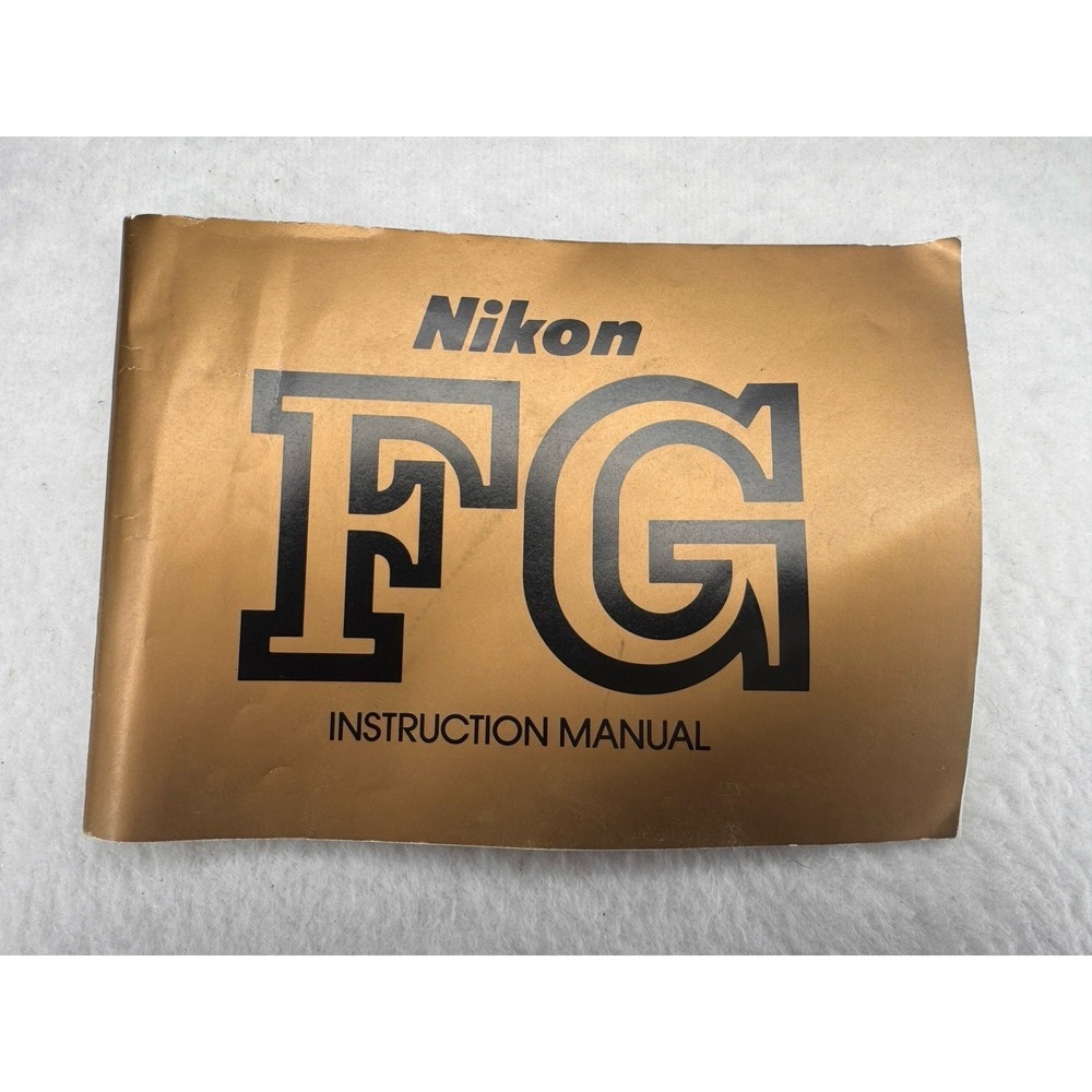 NIKON FG  INSTRUCTION User Manual